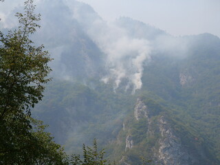 Waldbrand Montenegro Mratinje Sommer August 2021