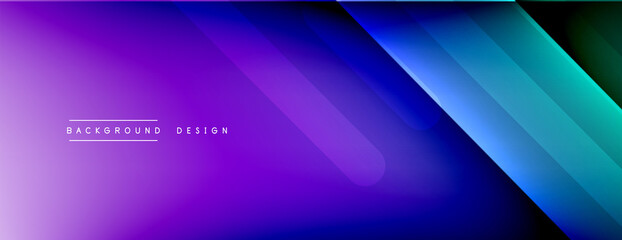 Dynamic lines abstract background. 3D shadow effects and fluid gradients. Modern overlapping forms