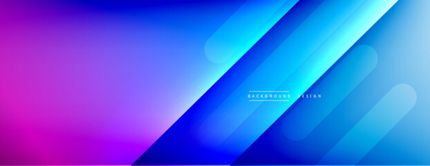 Fototapeta premium Dynamic lines abstract background. 3D shadow effects and fluid gradients. Modern overlapping forms