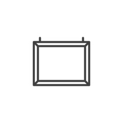 Whiteboard line icon
