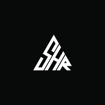 SHR letter logo creative design. SHR unique design
