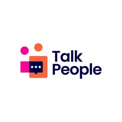 people talk chat bubble communication conference logo vector icon illustration - 452652053