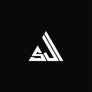 SJI letter logo creative design. SJI unique design