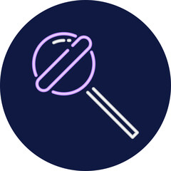 lollipop neon icon