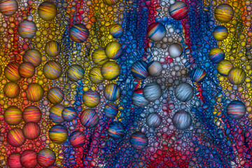 background image with 3d colorful spheres 