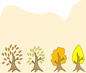 紅葉の山のイメージ素材