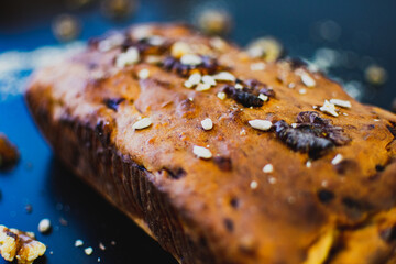 Vegan banana bread walnuts