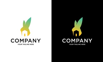 home mortgage hummingbird with color combination architectural gradation logo vector illustration icon.
