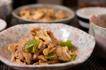 日本の食卓,回鍋肉,中華料理
