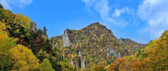 豊平峡ダムに行く途中で見た紅葉情景＠北海道