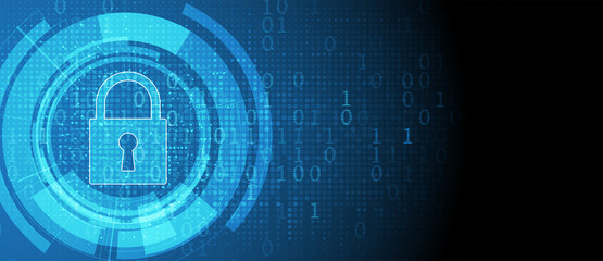 Obraz premium Cybersecurity and information or network protection. Future technology web services for business and internet project