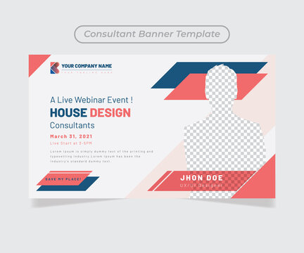 Abstract banner design web template Set, Horizontal header web banner and a place for photos