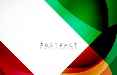 Obraz premium Minimal background. Abstract square shape with round corners created with wavy forms. Vector Illustration For Wallpaper, Banner, Background, Landing Page