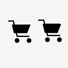 shopping cart icon for e-commerce web