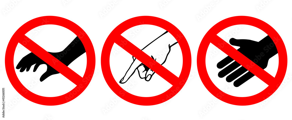 Sticker do not touch vector sign