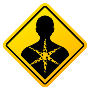 Long term health hazard vector safety sign