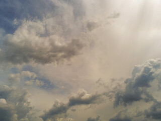 Blue cloudy sky. Abstract nature background.