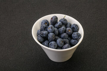Ripe sweet tasty blueberries heap