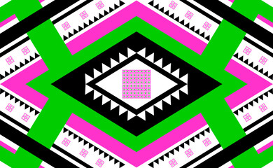 Abstract native thai seamless pattern set