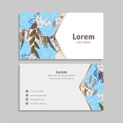 Business Card Set. Vector illustration. EPS10