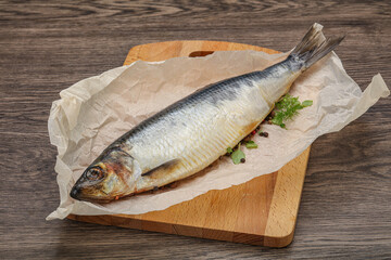 Salted Herring fish with pepper