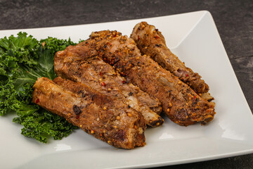 Stewed pork ribs with spices