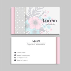 Fototapeta premium Business Card Set. Vector illustration. EPS10