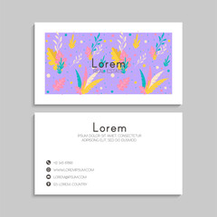 Naklejka premium Business Card Set. Vector illustration. EPS10