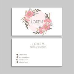 Business Card Set. Vector illustration. EPS10