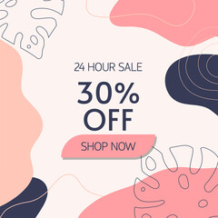 Abstract background. Modern design template in minimal style. Stylish cover for beauty presentation, branding design. Vector illustration