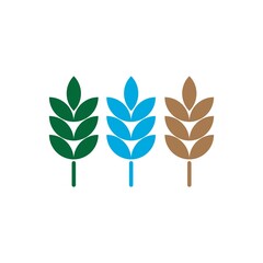 Wheat logo template