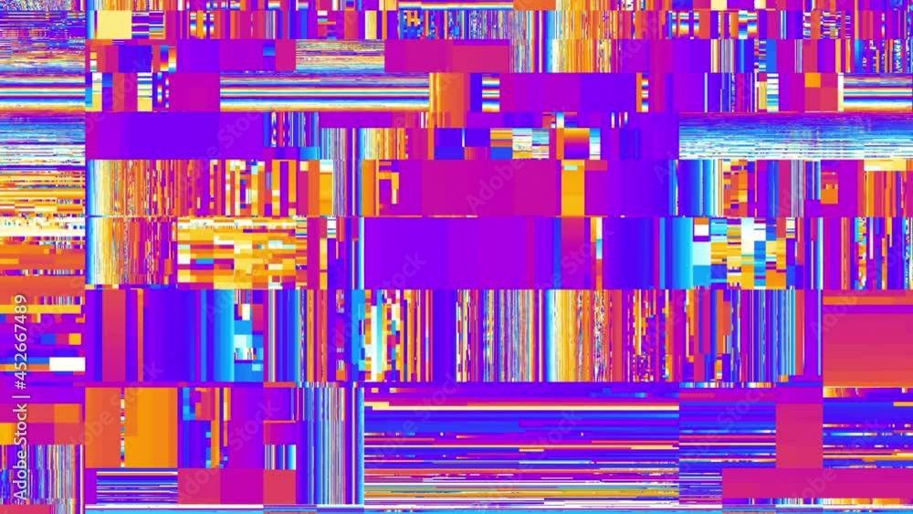 Aufkleber looping video interference footage. imitation of a datamoshing video.