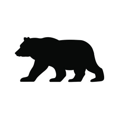 Bear icon vector. animal illustration sign. wild life symbol. hunting logo.
