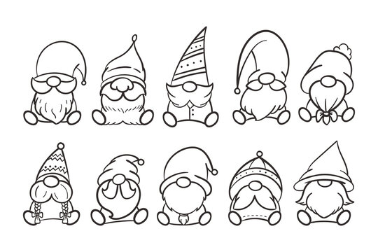 How To Draw A Christmas Gnome 