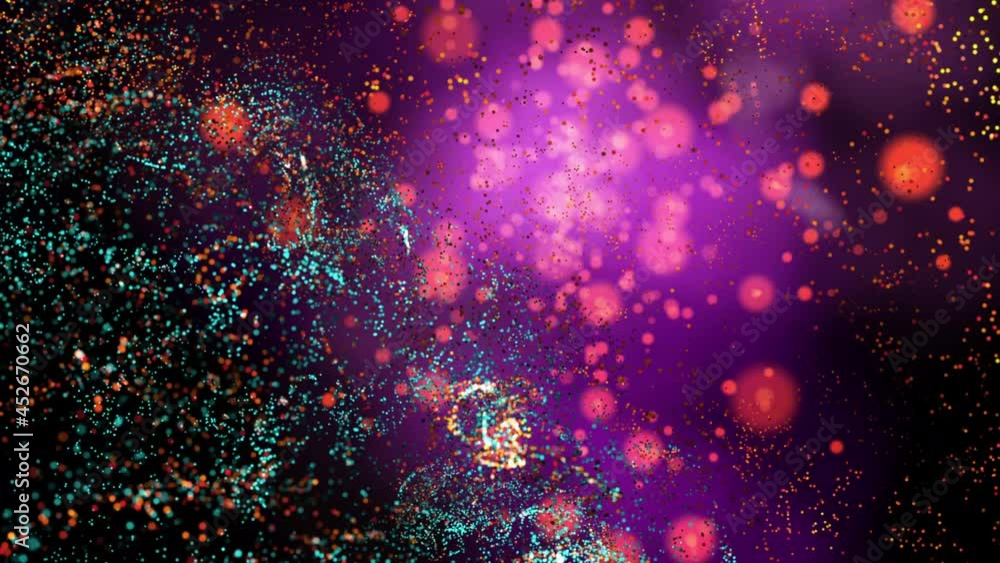 Poster a futuristic picture after an explosion in the universe with various energy flows formed. the flight