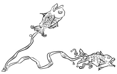 黄道十二星座-うお座