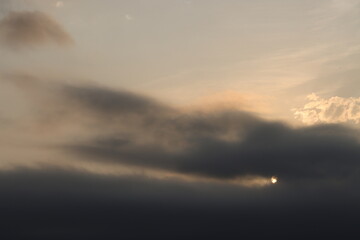 Clouds in an evening sky