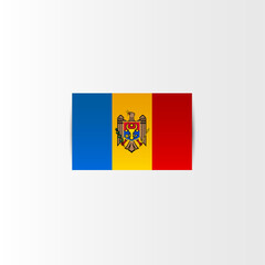 Fototapeta premium Moldova independence day greeting design