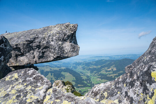 view from Trogenhorn over Innereriz and the hills of Emmental