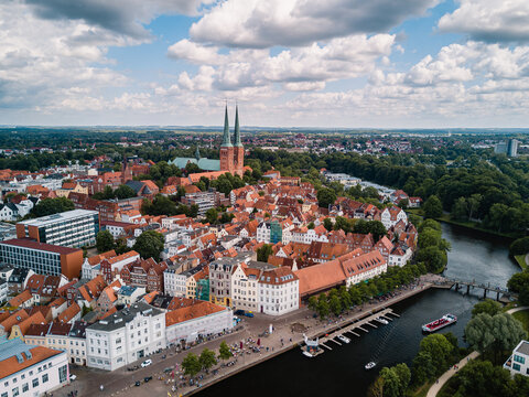 Hansestadt Lübeck, Blick zur südlichen Altstadt