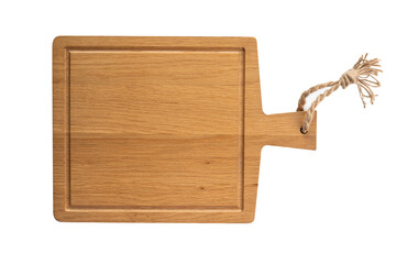 chop board wooden isolated on white background