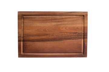 chop board wooden isolated on white background