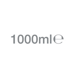 1 Liter l sign l-mark estimated volumes 1000 milliliters ml Vector symbol packaging, labels used for prepacked foods, drinks different liters and milliliters. 1 litre vol single icon isolated on white