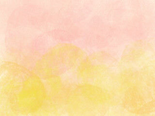 花園のイメージの壁紙、春色、ピンク、黄色、たんぽぽ、あたたかいイメージの背景
