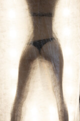 naked sexy girl in studio (no face, so release not needed)