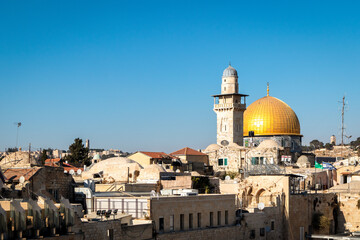 Fototapeta na wymiar The Dome of the Rock on the Temple Mount in Jerusalem