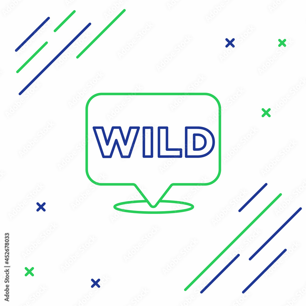 Poster line pointer to wild west icon isolated on white background. western signboard, message board, signp