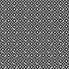 Seamless vector pattern in geometric ornamental style  for wallpapers and backgrounds. Black  ornament.