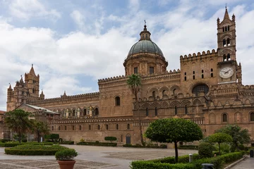 Tuinposter Italië. Sicilië, Palermo. De kathedraal. Uitzicht op Sicilië. © Алексей Смышляев
