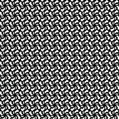 Seamless vector pattern in geometric ornamental style  for wallpapers and backgrounds. Black  ornament.